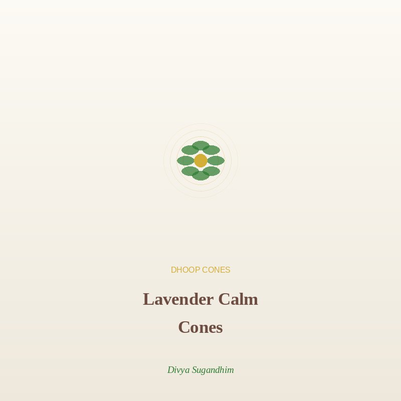 Lavender Calm Dhoop Cones - Dhoop Cones