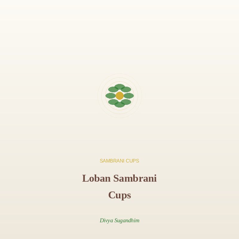 Loban Sambrani Cups - Sambrani Cups