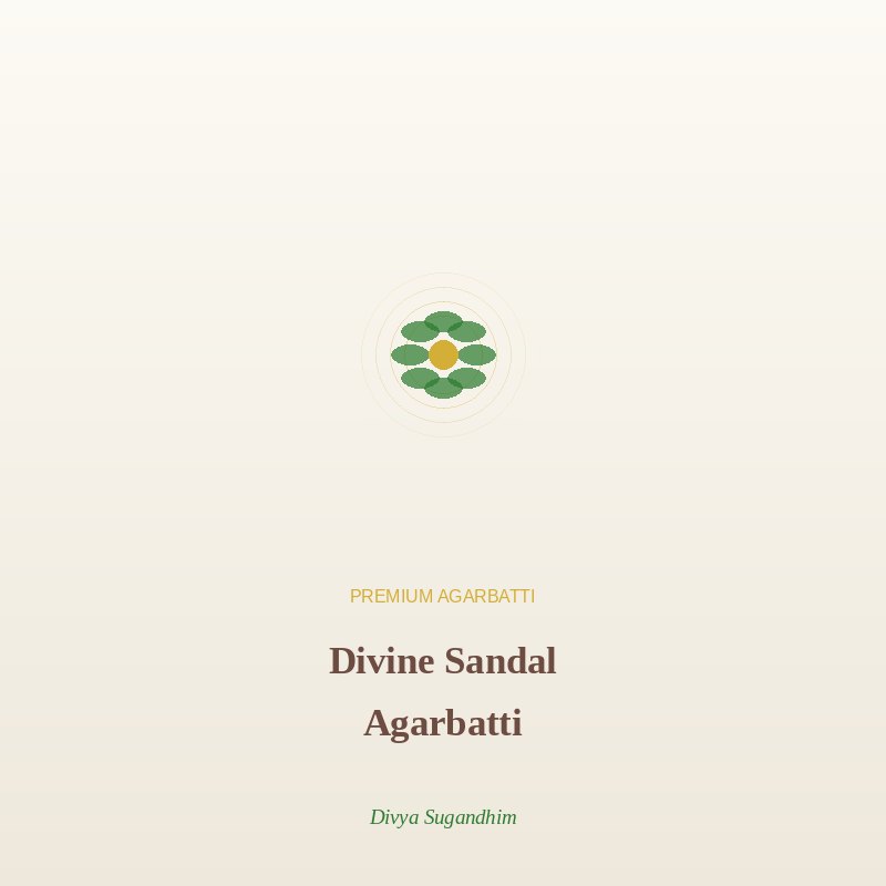 Divine Sandal Agarbatti - Premium Agarbatti