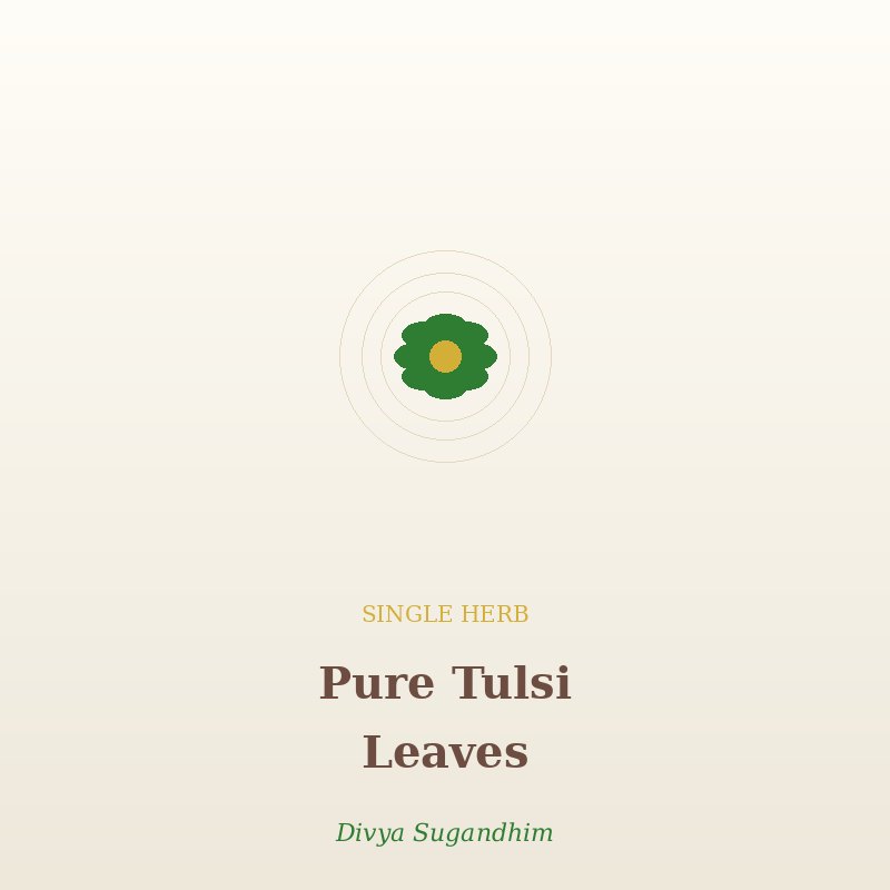 Pure Tulsi Leaves - Single Herb Collection
