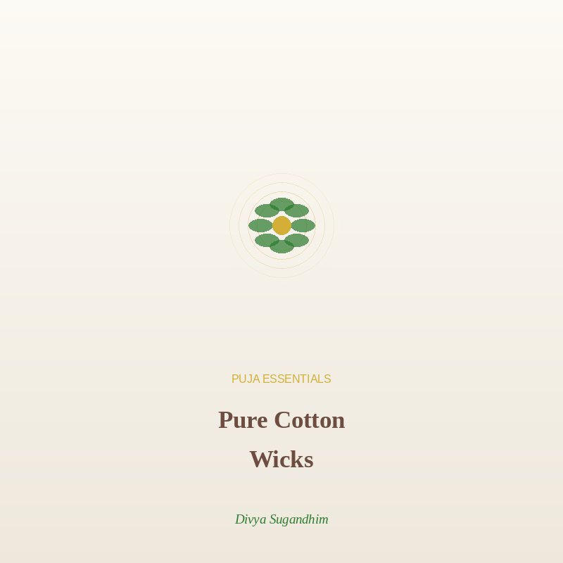 Pure Cotton Puja Wicks - Puja Essentials